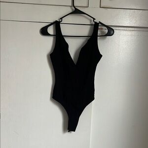 Free People  Black Bodysuit